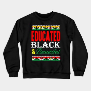 Educated Black Crewneck Sweatshirt